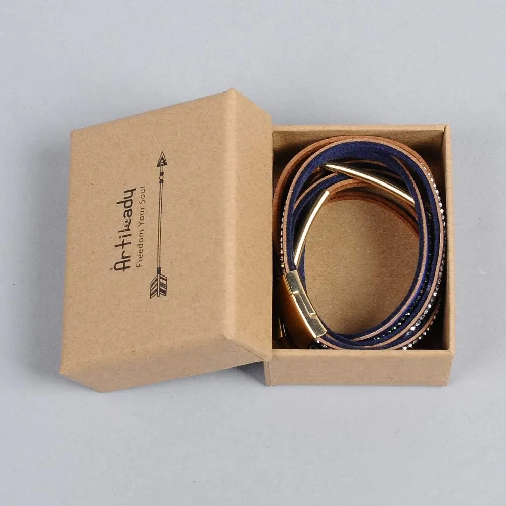 Artilady Leather Wrap Bracelets for Women - Pearl Bracelets Handmade Clasp Bangle Bracelet with Beads Jewelry Gift for Women and Mother