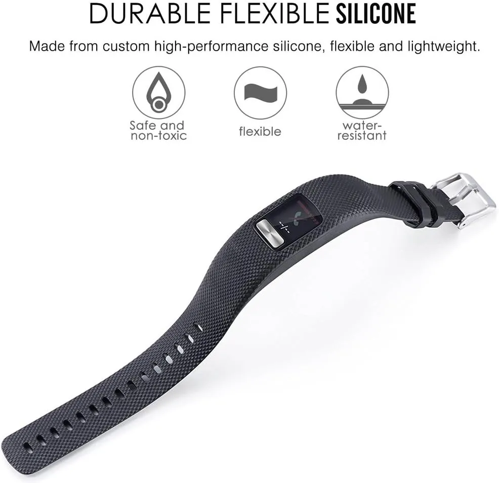 Band for Garmin Vivofit 4, Soft Silicone Replacement Watch Band Strap for Garmin Vivofit 4 Activity Tracker