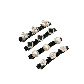 Braided Hair Clips for Woman, Sparkling Crystal Stone Braided Hair Clips Hair Accessories Decorative Hair Pins for Styling Hair Barrettes for Women Birthday Anniversary Christmas Gifts (4 PCS)
