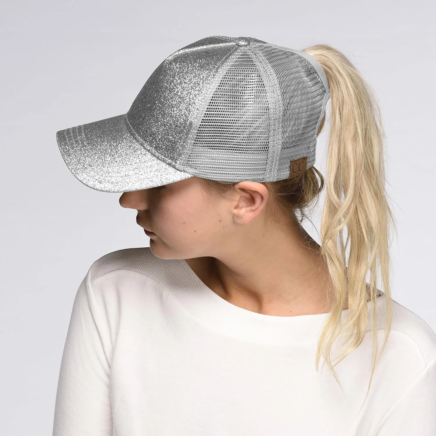C.C Hatsandscarf Ponytail caps Messy Buns Trucker Plain Baseball Cap (BT-6)