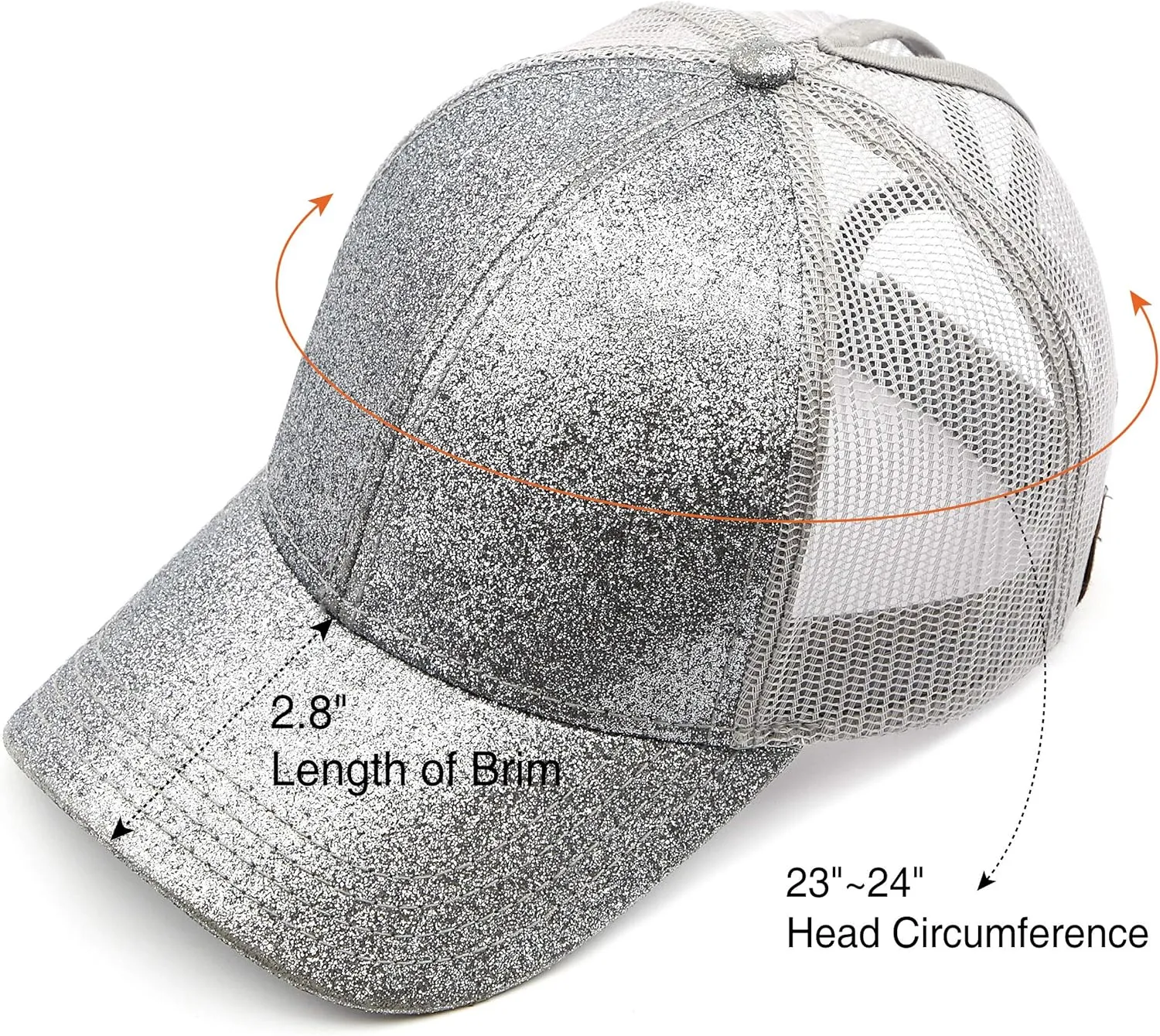C.C Hatsandscarf Ponytail caps Messy Buns Trucker Plain Baseball Cap (BT-6)