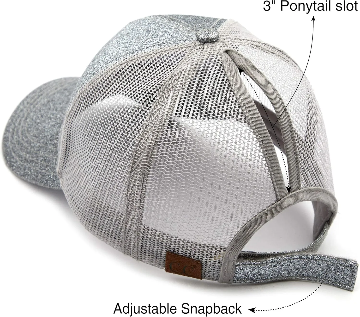 C.C Hatsandscarf Ponytail caps Messy Buns Trucker Plain Baseball Cap (BT-6)