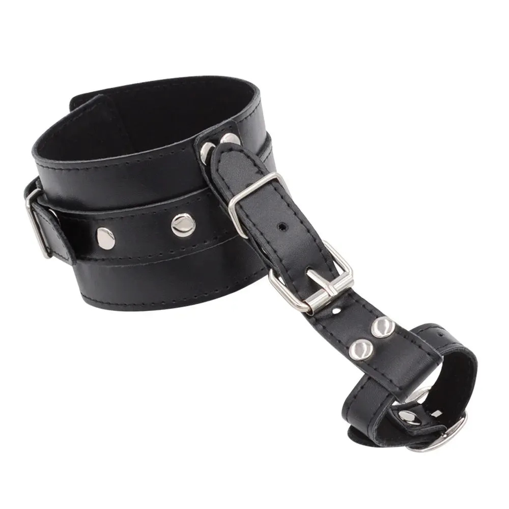Hand Foot Leather Bondage Cuffs BDSM Wrist Cuffs
