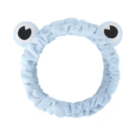 Jowmoy Blue color Frog Eye Elastic Headband - Versatile for Spa, Skincare, Makeup, Face Wash, Fun Gift for Women (1 Pack)