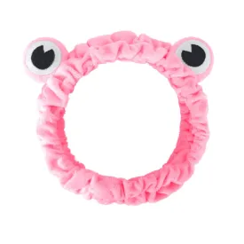 Jowmoy Rose Red Frog Eye Elastic Headband - Versatile for Spa, Skincare, Makeup, Face Wash, Fun Gift for Women (1 Pack)