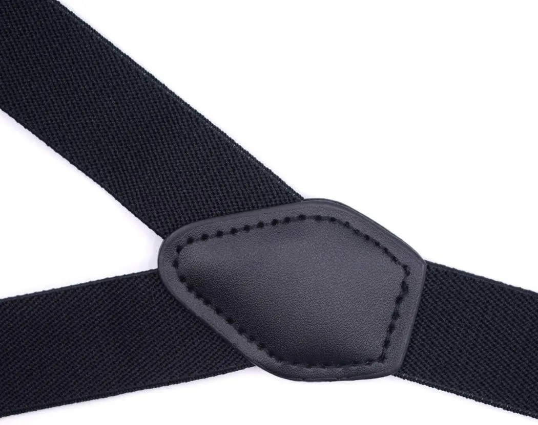 Kids Suspenders and Bow Tie Set, Adjustable Elastic Y Back with Metal Clips Suspender for Boys