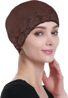 Lace Beanie Sleep Caps Head Coverings for Women Hair Loss