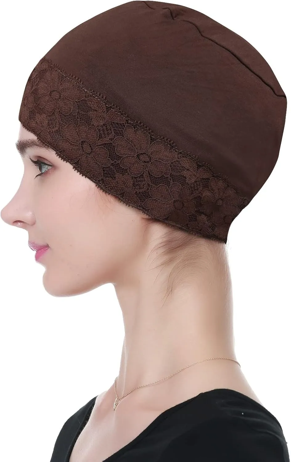 Lace Beanie Sleep Caps Head Coverings for Women Hair Loss