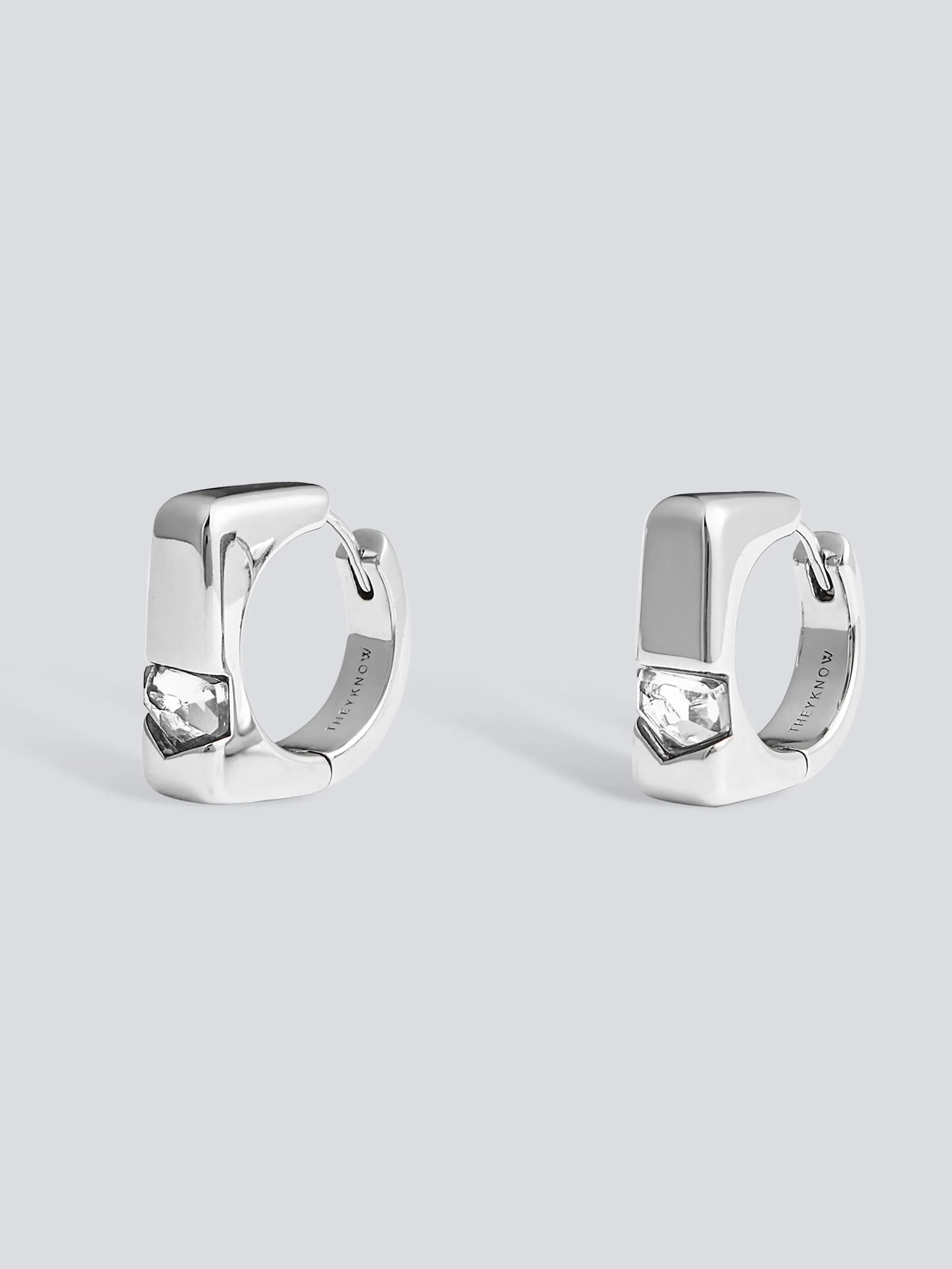 Landscape Signet Hoop Earrings