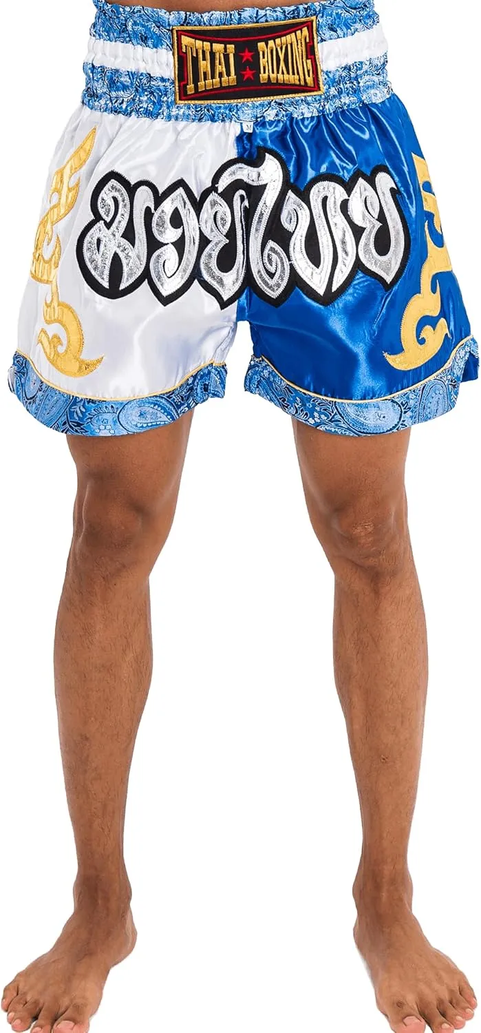 Muay Thai Shorts for Men Women Slim Cut MMA Boxing Shorts Training Kickboxing Clothing Martial Arts Trunks
