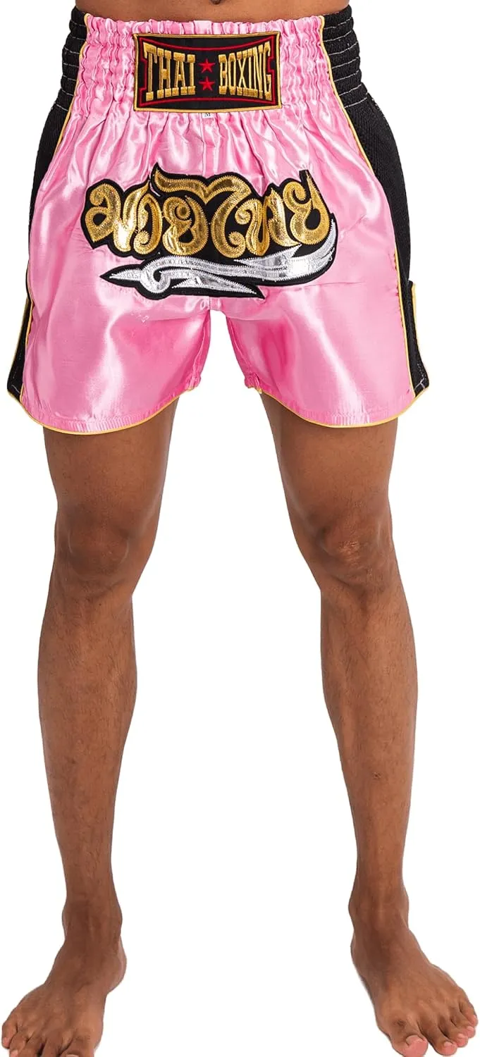 Muay Thai Shorts for Men Women Slim Cut MMA Boxing Shorts Training Kickboxing Clothing Martial Arts Trunks