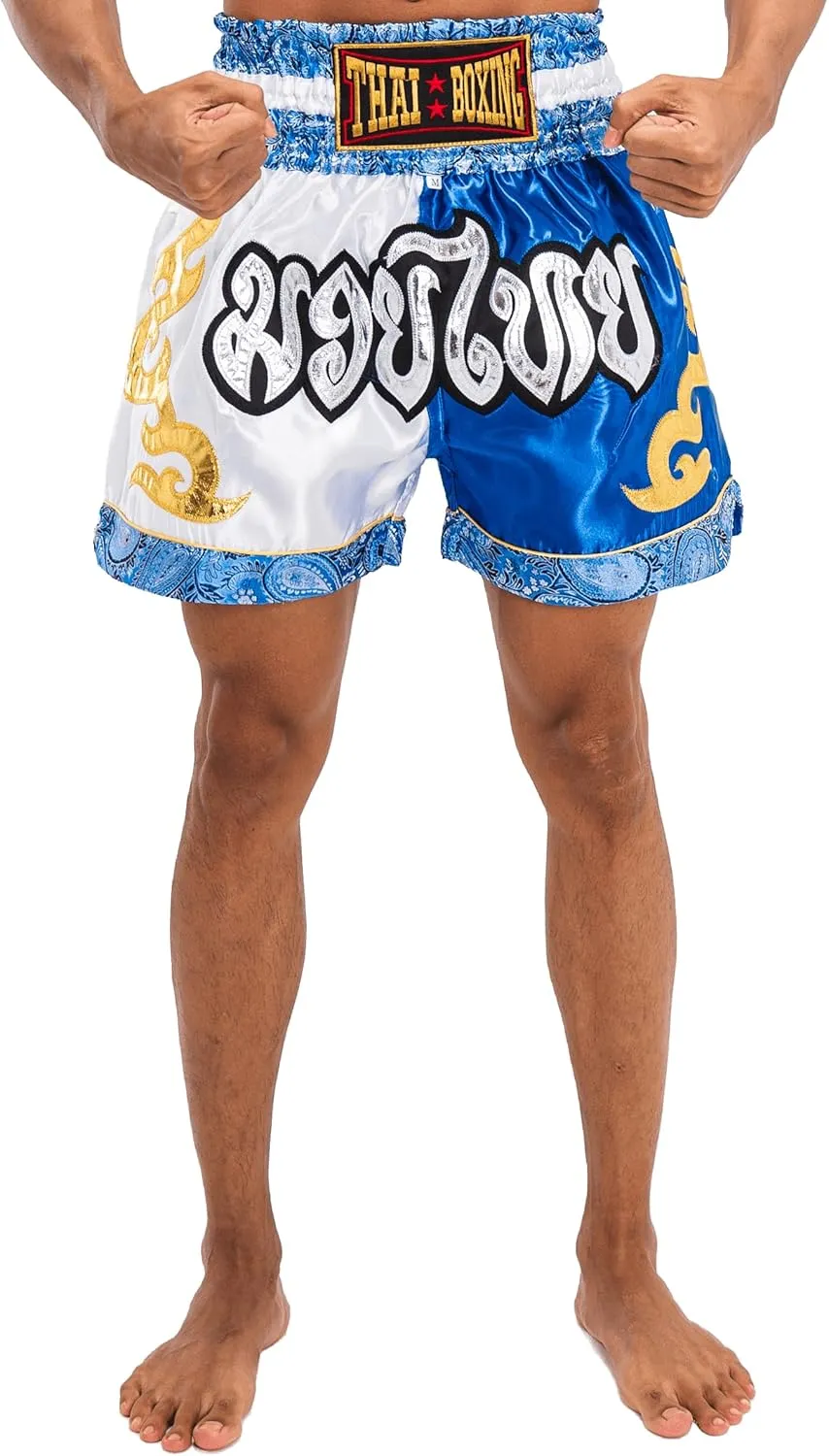 Muay Thai Shorts for Men Women Slim Cut MMA Boxing Shorts Training Kickboxing Clothing Martial Arts Trunks