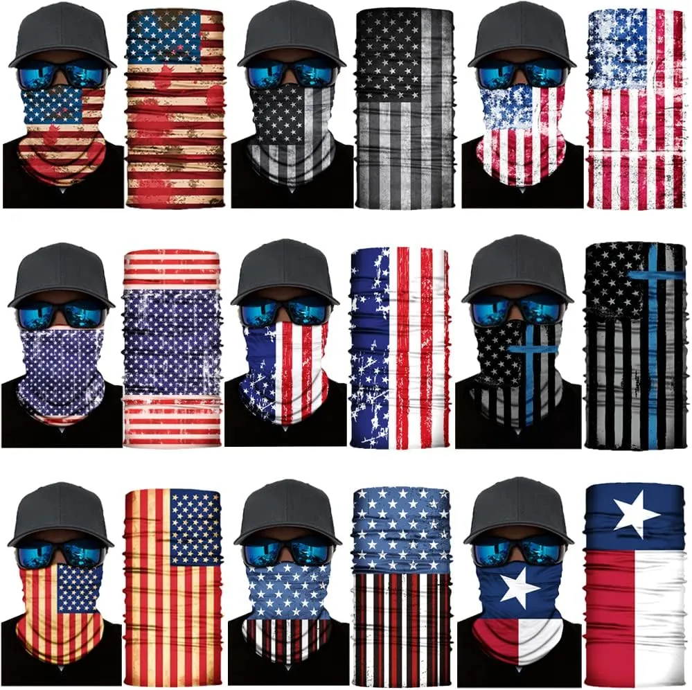 Neck Gaiter Mask,Bandana Gator Face Cover Mask Sun UV Protection,Neck Warmer Balaclava,Tube Face Scarf,Headband for Outdoor