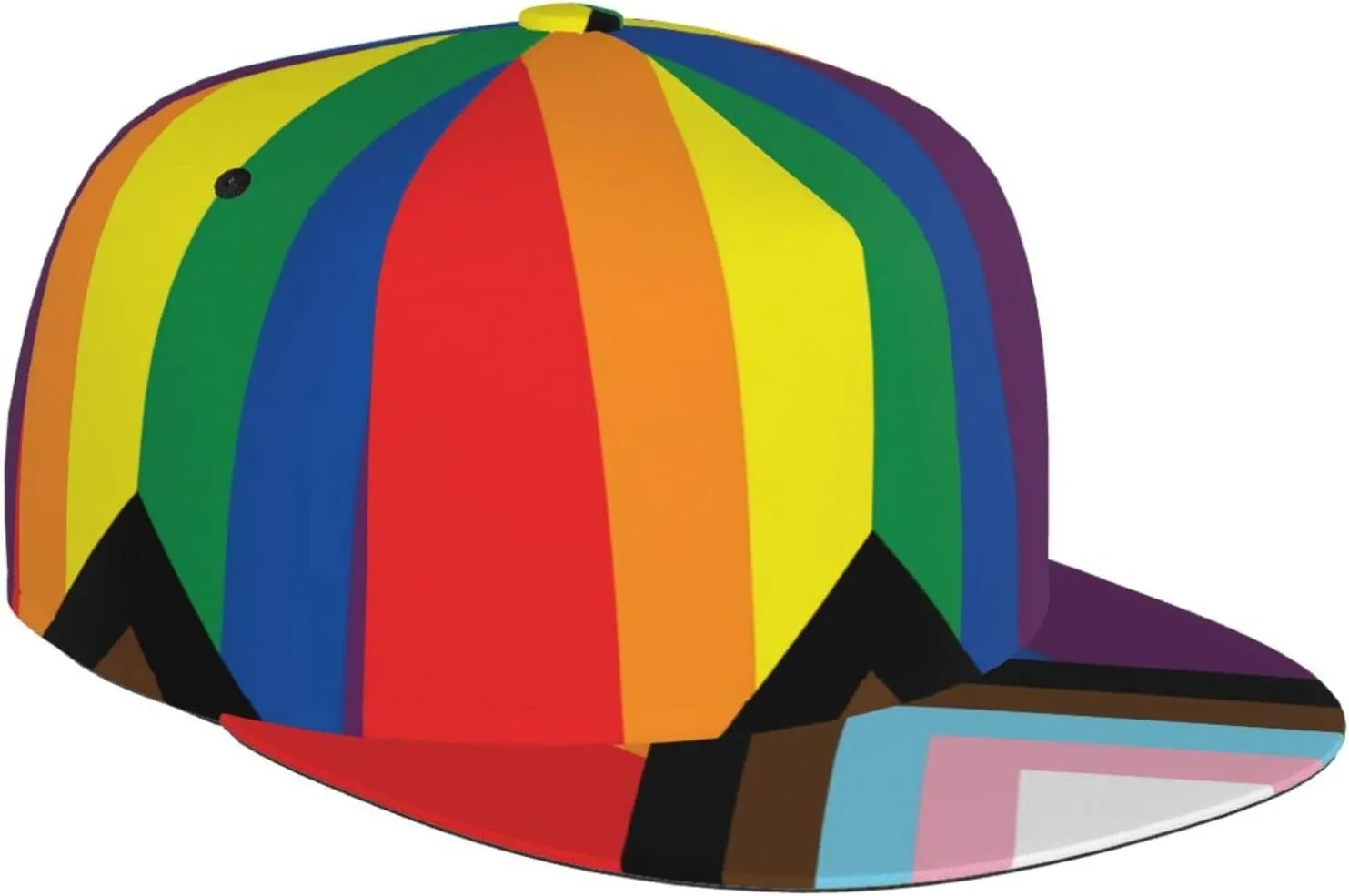 Rainbow LGBT Gay Pride Baseball Cap Cute LGBT Hats Adjustable Trucker Hat Funny LGBT Print Hats for Men and Women