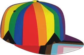 Rainbow LGBT Gay Pride Baseball Cap Cute LGBT Hats Adjustable Trucker Hat Funny LGBT Print Hats for Men and Women
