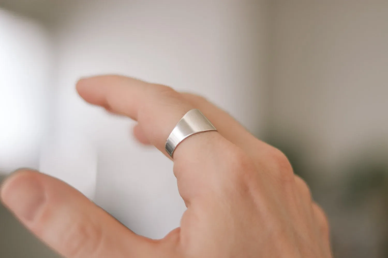 Ring for men, silver plain ring, men's ring, boyfriend gift for him, adjustable ring, wrapped ring, minimalist mens jewelry, stacking ring