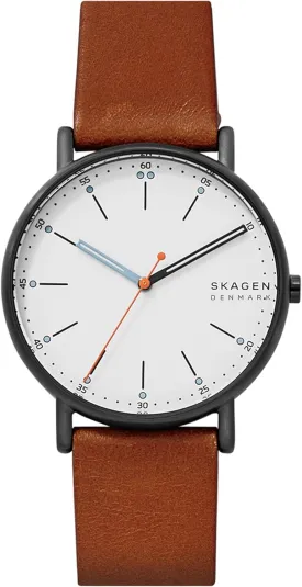 Skagen Signatur Minimalist Men's Watch with Stainless Steel Bracelet, Mesh or Leather Band