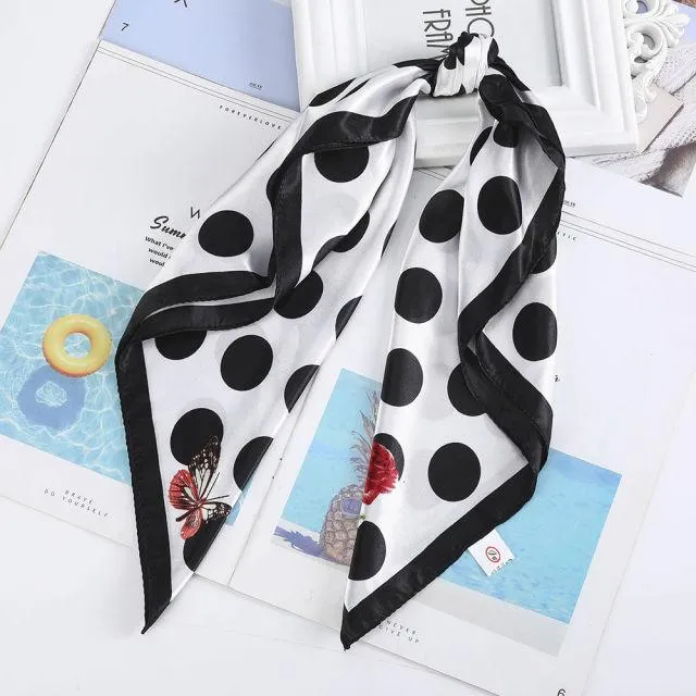Square Head Scarves Print Bandanas Women Turban Headband Hair Band