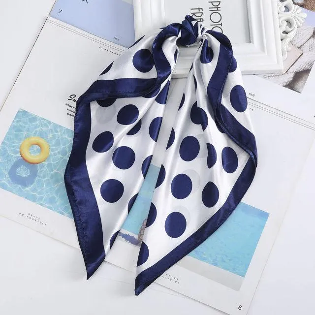 Square Head Scarves Print Bandanas Women Turban Headband Hair Band