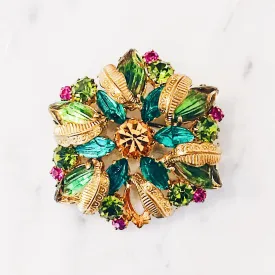 Vintage Moulded Glass Tropicana Brooch