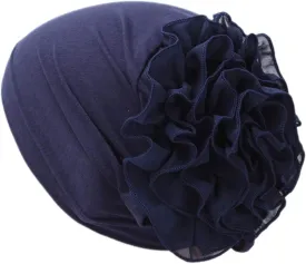 Women Flower Elastic Turban Beanie Wrap Chemo Cap Hat