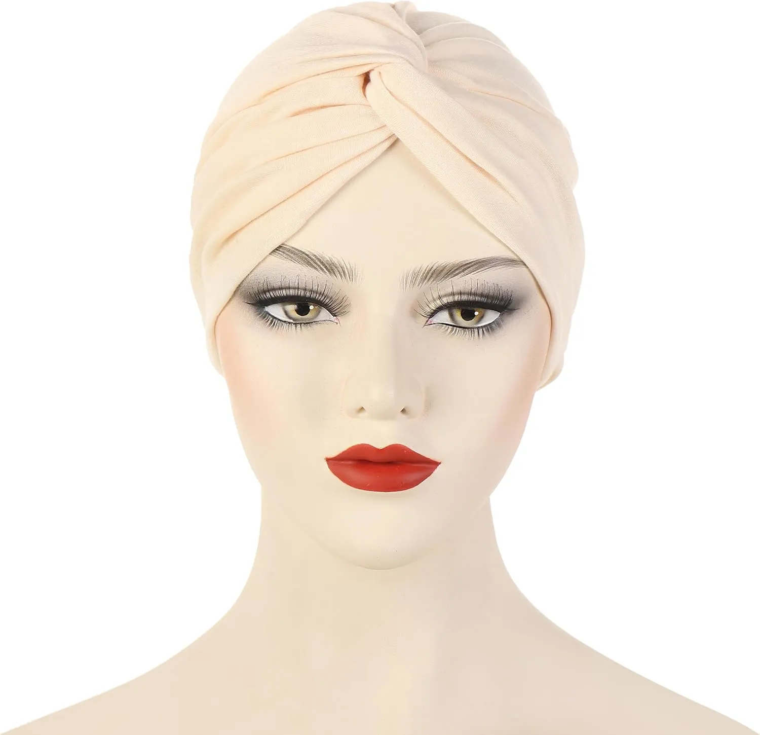 Women's Sleep Turban Pre Tied Cotton Chemo Cap Beanie Turban Headwear for Cancer Patients